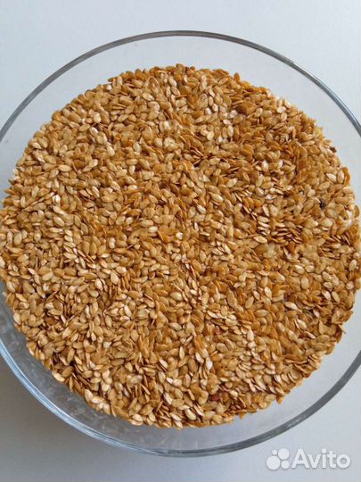 Обезжиренные семена коричневого и золотистого льна