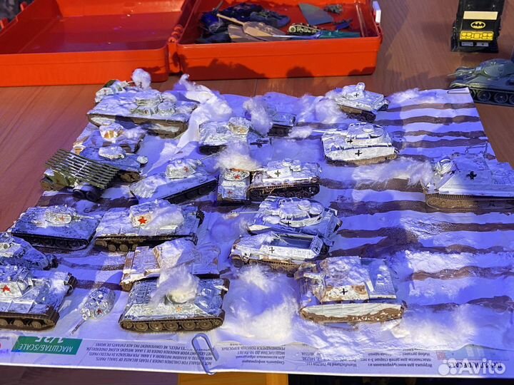 Диорама танкового сражения 1/100