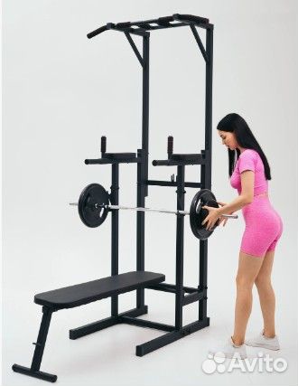 Напольный турник 4в1:Турник - Брусья - Пресс - Жим