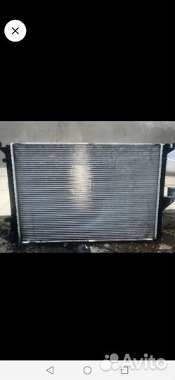 Радиатор охлаждения на renault logan 1 ресталинг