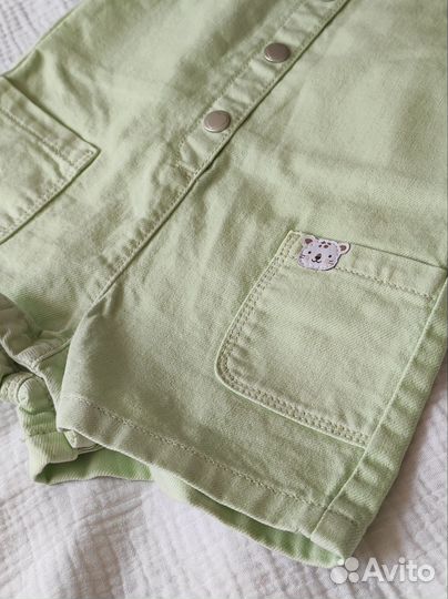 Джинсовый комбинезон для девочки 80 86