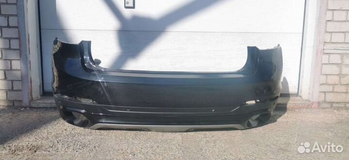 Бампер задний на BMW X6 F16/F86 2014-2020 с выхлоп