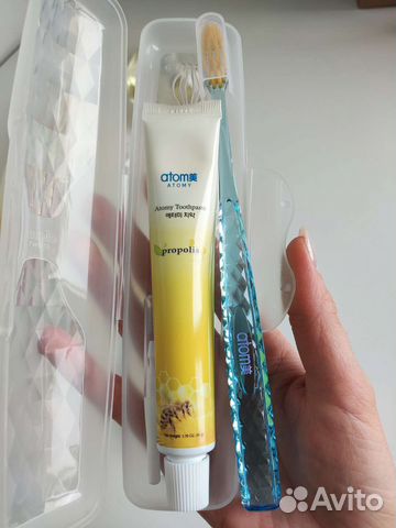 Зубная щётка паста футляр Атоми