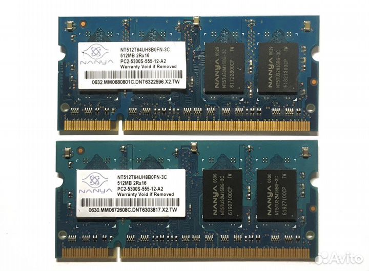 Память DDR2 512 Мб SO-Dimm