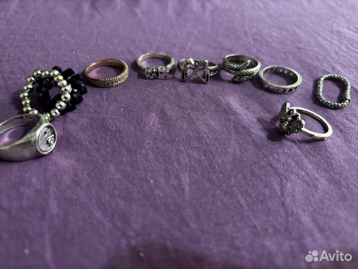 Серьги кольца браслет