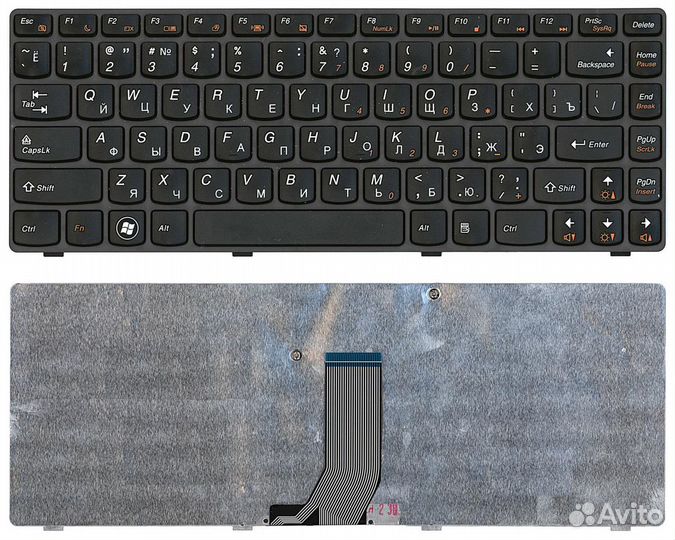 Клавиатура Lenovo Z470, G470AH, G470GH черная