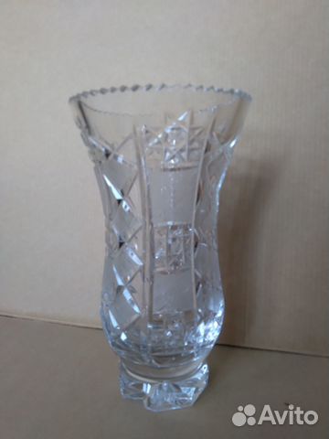 Ваза для цветов хрустальная Чехия