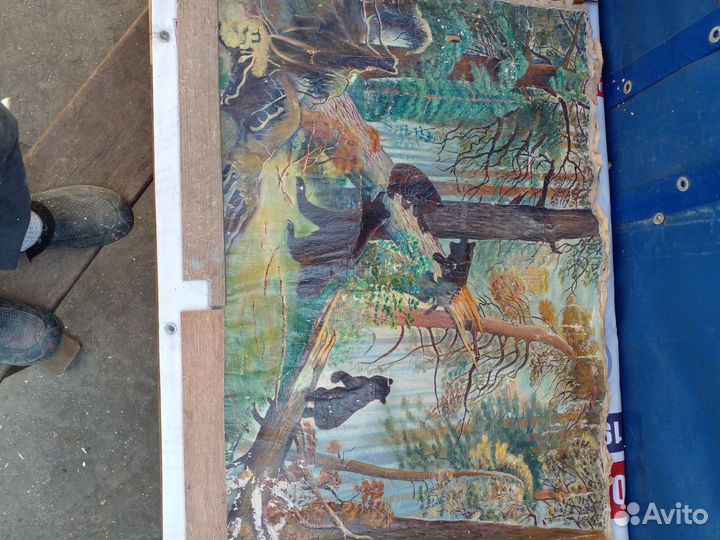 Картина маслом на холсте бу