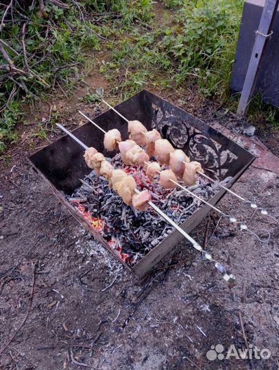 Кастровая чаша с решёткой гриль