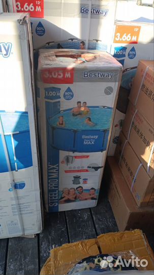 Каркасный бассейн 305х100 + фильтр