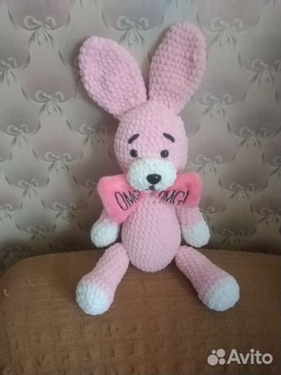 Мягкая игрушка заяц, змея, медведь ручной работы