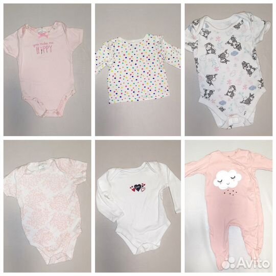 Размер 68 -74. Одежда для девочки 6-9 м пакетом
