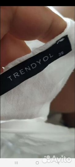 Сарафан белый хлопок Trendyol р.46-48