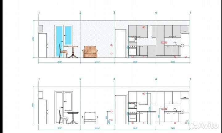 Рабочие чертежи дизайн-проекта