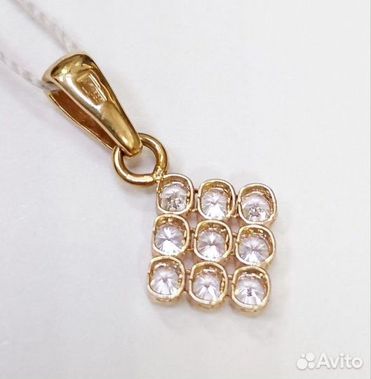 Подвеска с синтетическим камнем Золото