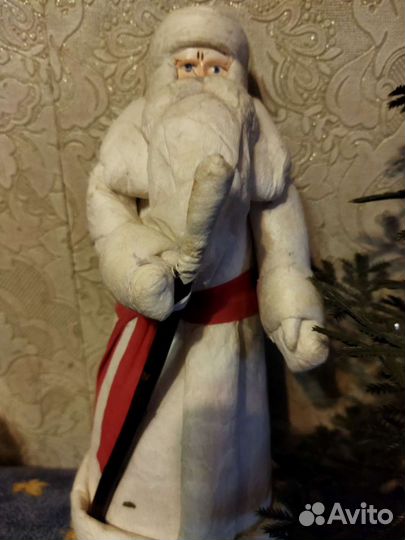 Дед мороз и снегурочка СССР ватные