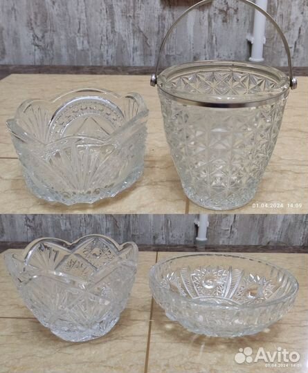 Хрусталь, цветное стекло времён СССР