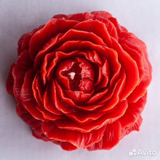 Свеча цветок, ручная работа