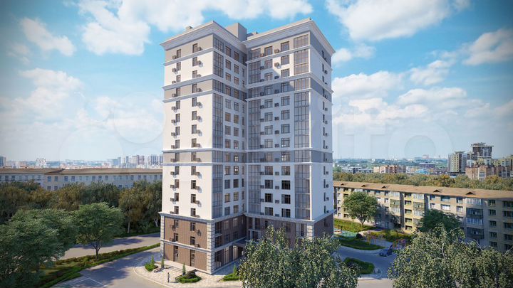 2-к. квартира, 64 м², 16/16 эт.