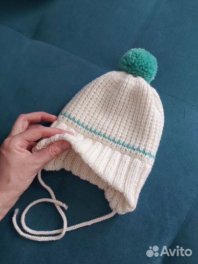 Шапка зимняя детская двухслойная 47-50 (меринос)