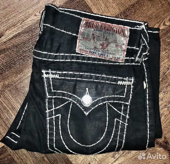 Черные Джинсы размер 34 true religion