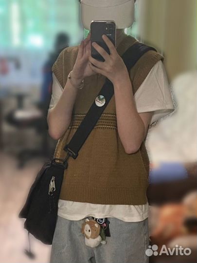 Жилетка вязаная винтаж