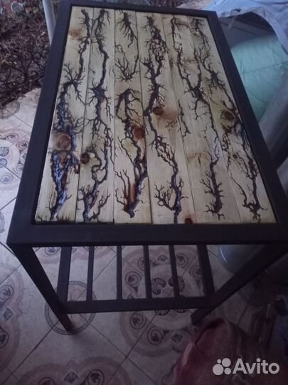 Стол в стиле лофт