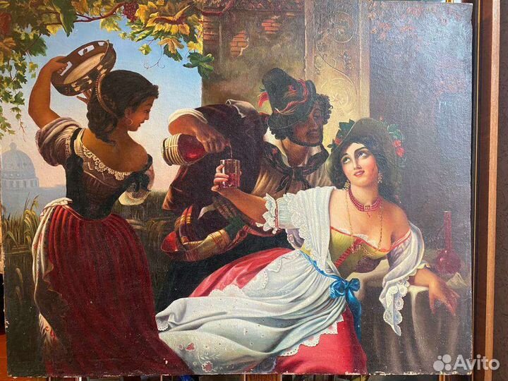 Картина маслом Праздник в Риме