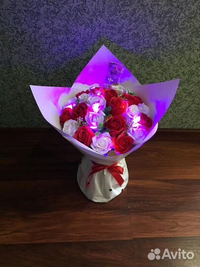 Букеты из мыльных роз 101, 55, 25, 35