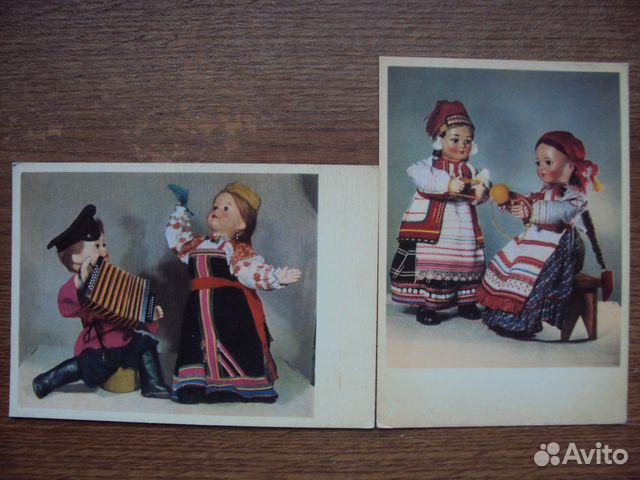 Куклы в народных костюмах.Московской Курской обл