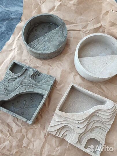 Флорариум Бетонный горшок