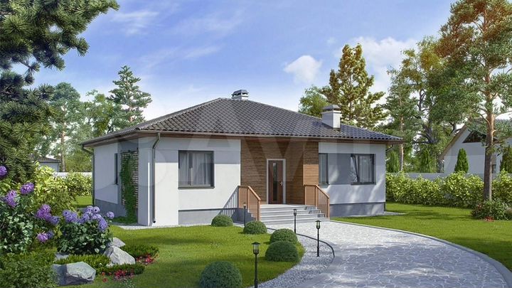 Дом 128,5 м² на участке 6,5 сот.