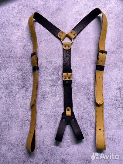 Подтяжки тактические, натуральная кожа