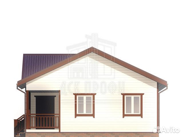 Каркасный дом под ключ 83м2 с террасой