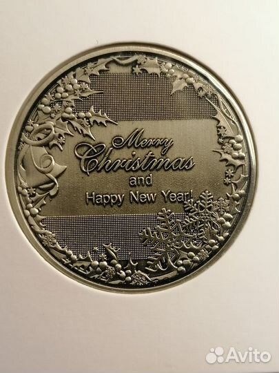 Рождественские монетовидные жетоны