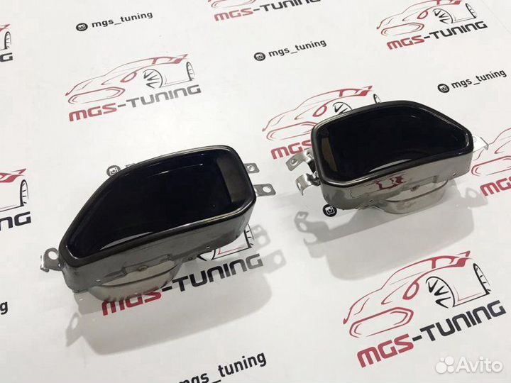 Насадки на выхлоп BMW 3 Series G20 черные