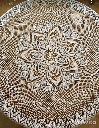Скатерть вязанная крючком
