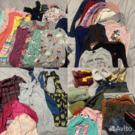 Два огромных мешка одежды на девочку 5-6 лет