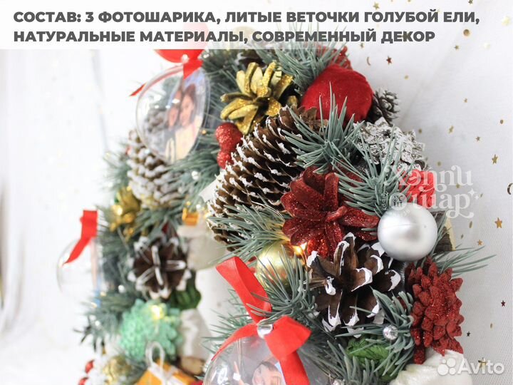 Венок новогодний декор