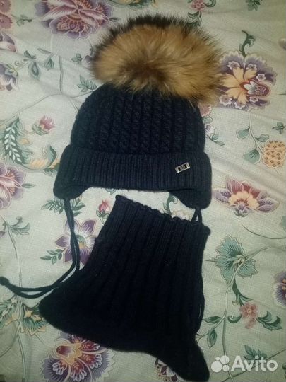 Зимняя шапка и снуд