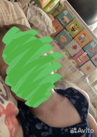 Мягкие бортики для детской кроватки «кубики» 36 шт