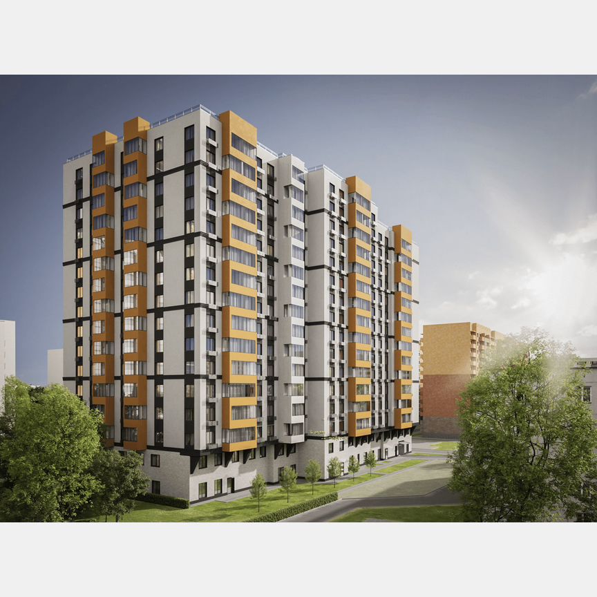 1-к. квартира, 43,6 м², 2/17 эт.
