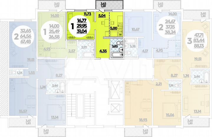 Квартира-студия, 31 м², 10/16 эт.