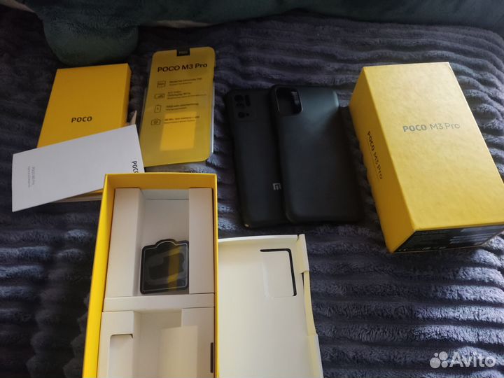 Коробки от poco M3 PRO и Хуавей p 40 lite E