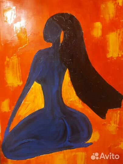 Картина маслом Дверь 40 на 36