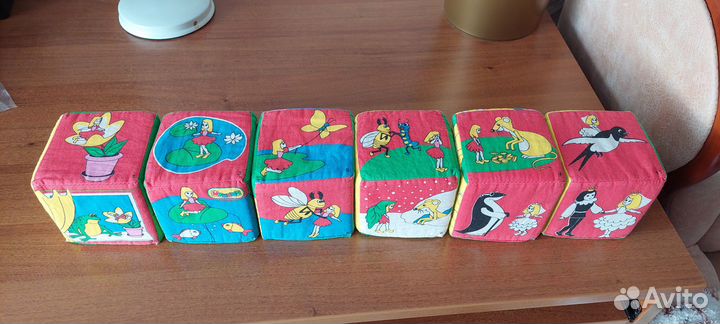 Мягкие кубики сказки