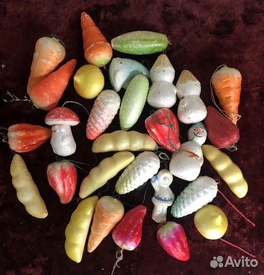 Ёлочные игрушки Картонаж,Пенопласт СССР