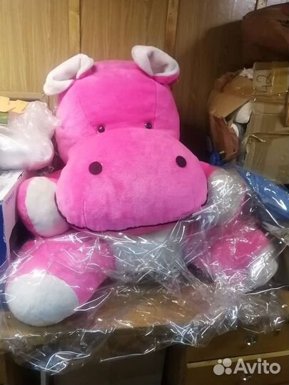 Мягкая игрушка бегемот