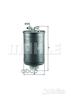 Фильтр топливный, VW LT 2.5 KL41 Mahle/Knecht