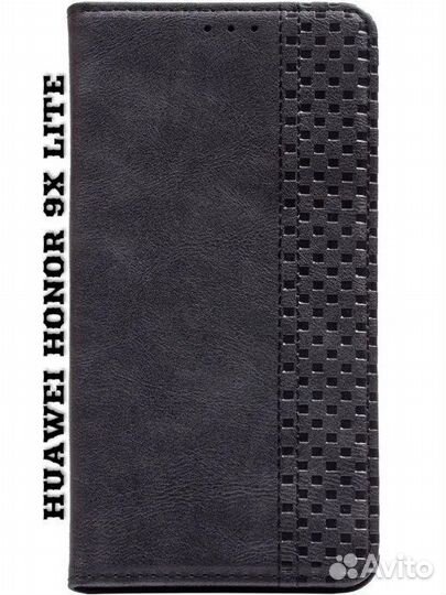 Чехол-книжка для Huawei Honor 9X Lite, Черный